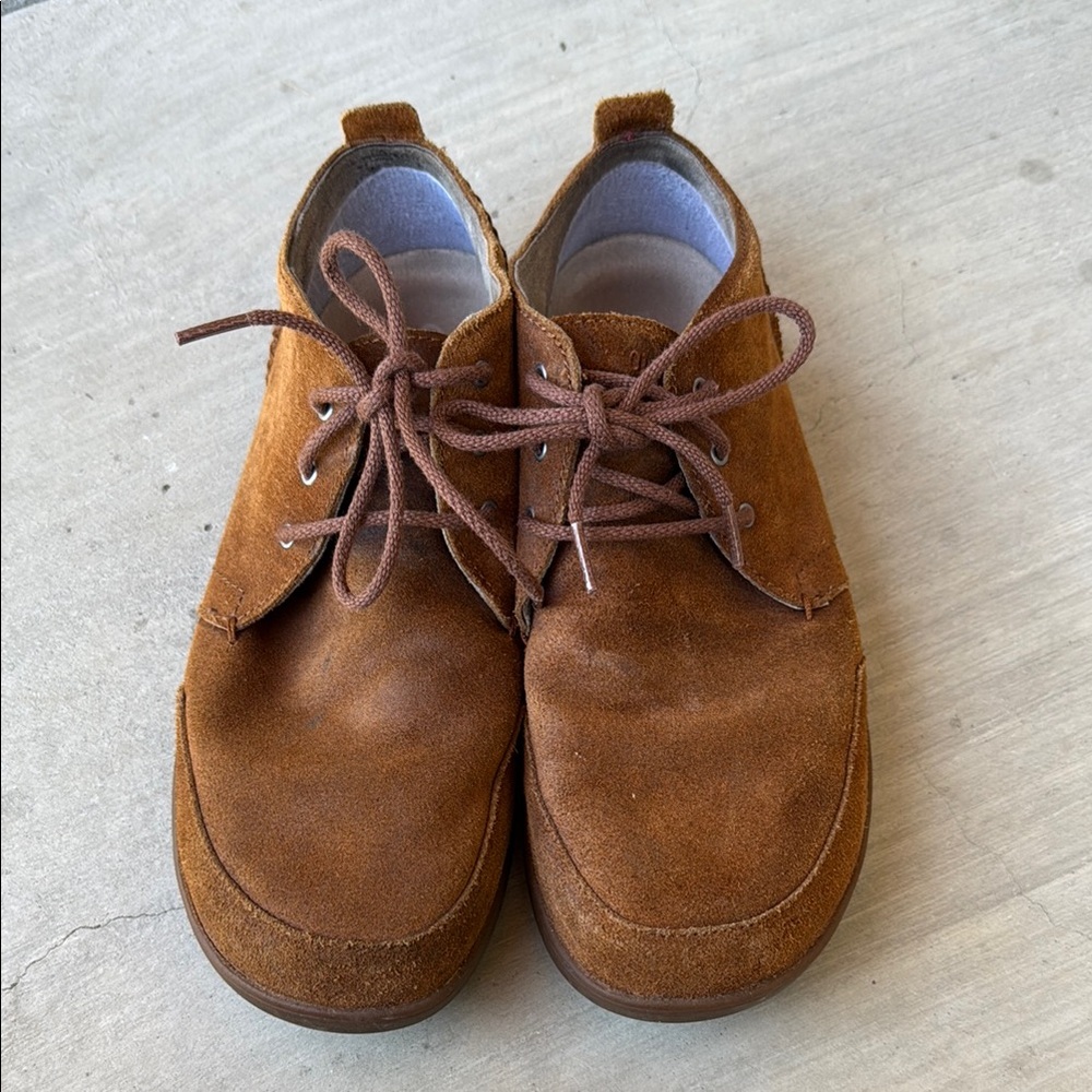 OluKai Brown suede moccasin Lace-Up Design men size 11